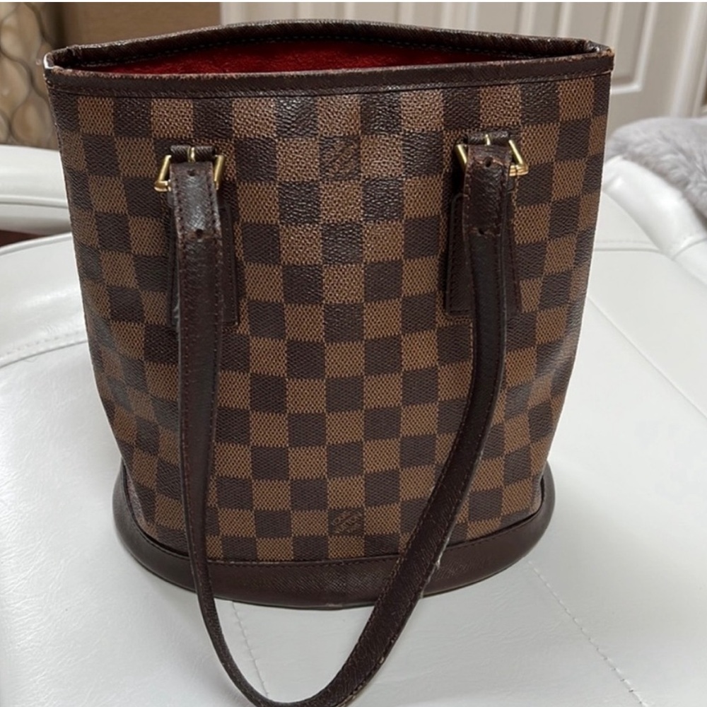 SOLD- Louis Vuitton Brown Damier Bucket